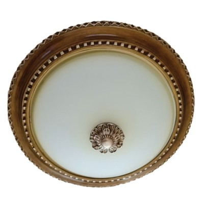 Πλαφονιέρα Οροφής Φ40cm 3xE27 230V Μεταλλική Μπρονζέ 955VENEZIA3M/BR